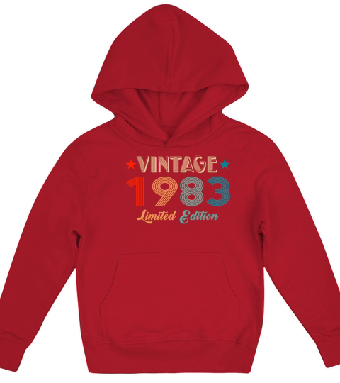 Vintage 1983 Limited Edition Birthday Kids Hoodie