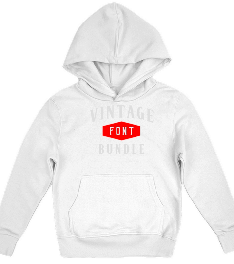 Vintage Fonts Bundle Kids Hoodie