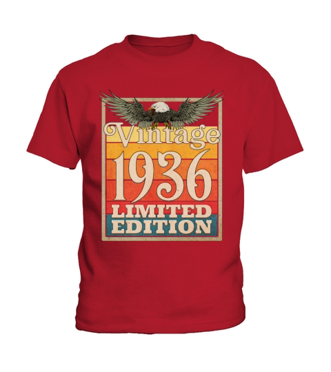 1936 Vintage Retro American Eagle Limited Edition Kids T-Shirt
