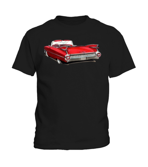 1959 Red Cadillac Kids T-Shirt