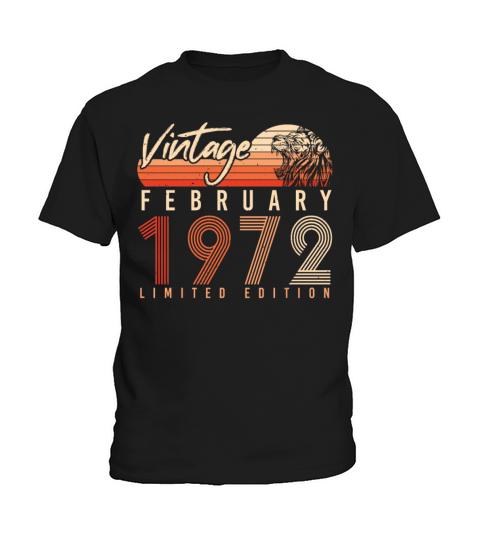 1972 February Limited Vintage Kids T-Shirt