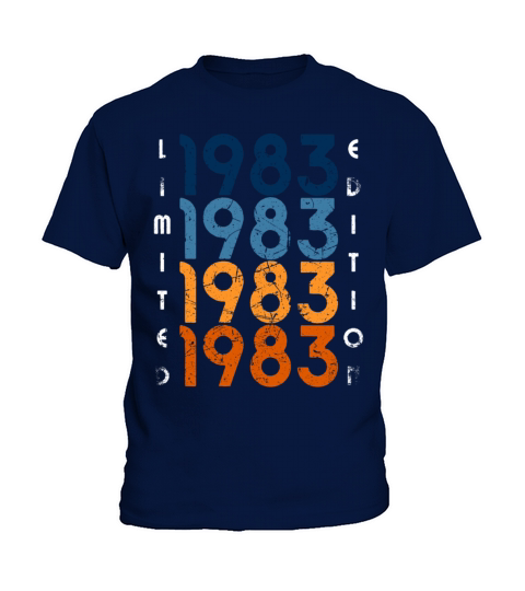 40 Years Vintage 1983 Retro 40th Birthday Kids T-Shirt