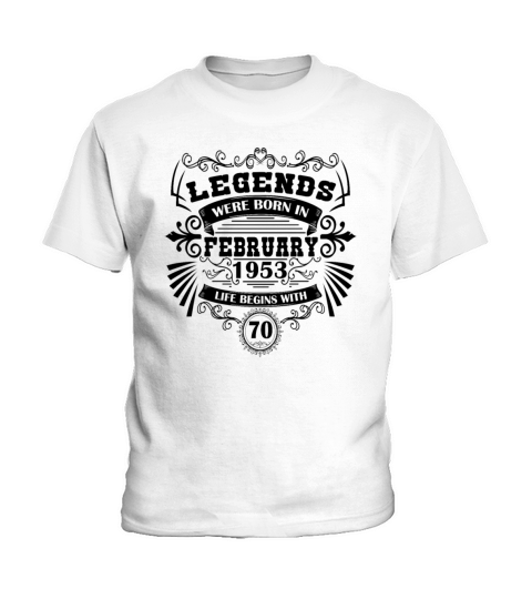 Birthday Vintage February 1953 Retro Kids T-Shirt