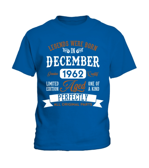 December 1962 Legends Birthday Gift Kids T-Shirt