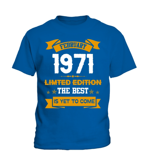 February 1971 Birthday Surprise Kids T-Shirt