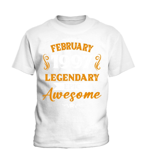 February 1997 Legendary Birthday Present Kids T-Shirt