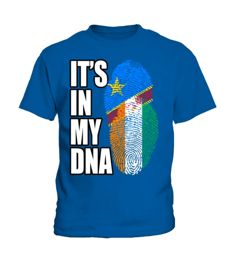 Ivorian And Congolese Mix Heritage DNA Flag Kids T-Shirt