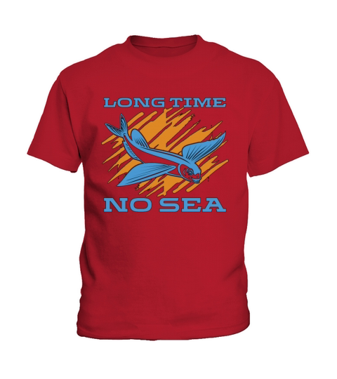 Marine Biology Long Time No Sea Underwater Animals Kids T-Shirt