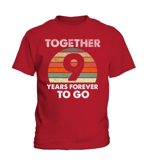 Nine Years Wedding Anniversary Vintage Kids T-Shirt