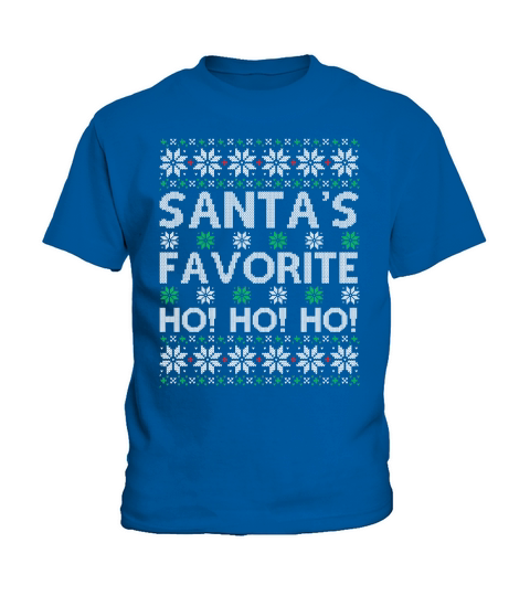 Santas favorite ho ho ho christmas shirt Kids T-Shirt