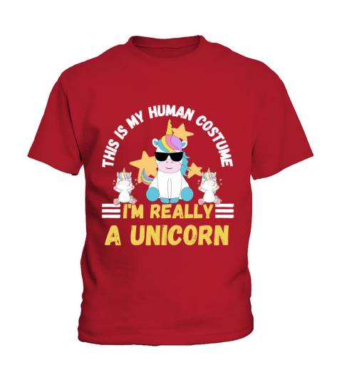 This is My Human Costume Im Really a Unicorn Kids T-Shirt