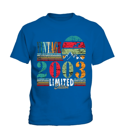 Vintage 20th Birthday 2003 Sports Gift Kids T-Shirt