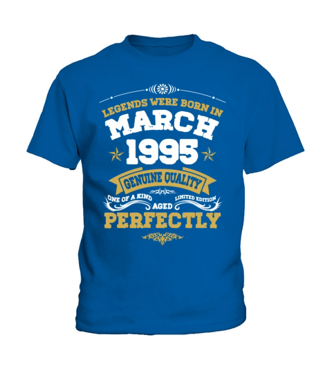 Vintage Aged To Perfection March 1995 Kids T-Shirt