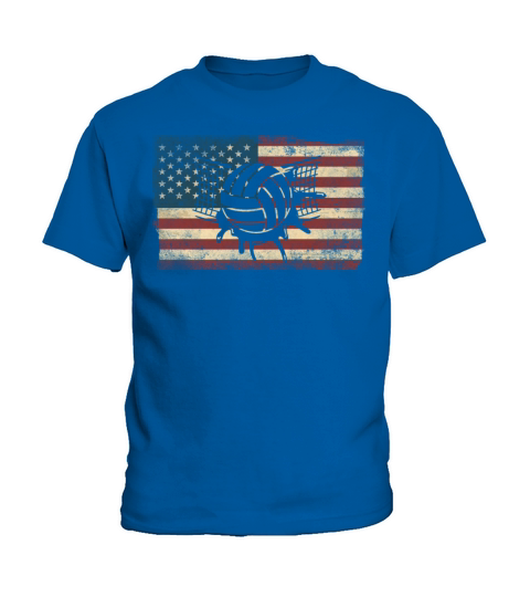 Water Polo American Flag Vintage Kids T-Shirt