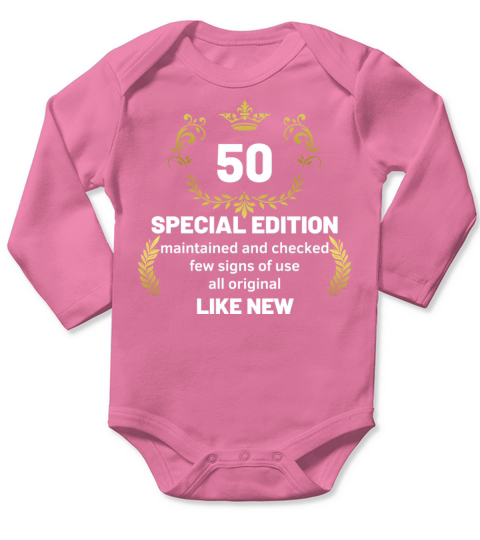 50th birthday special Edition Long Sleeve Baby One-Piece