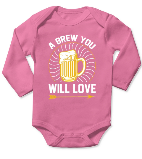 A brew you will love Long Sleeve Baby One-Piece
