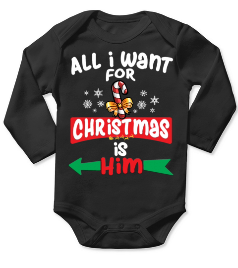 Christmas Couple Matching For Women Long Sleeve Baby One-Piece