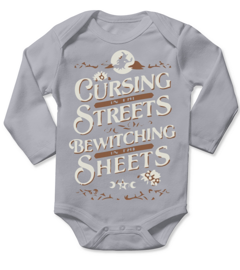 Cursing in the Streets Vintage Funny Long Sleeve Baby One-Piece