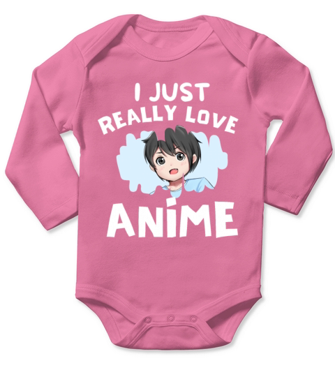I just really love anime Long Sleeve Baby One-Piece