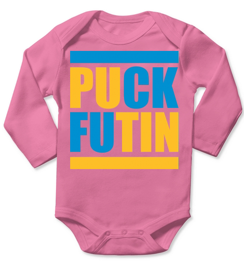 puck futin logo design Long Sleeve Baby One-Piece
