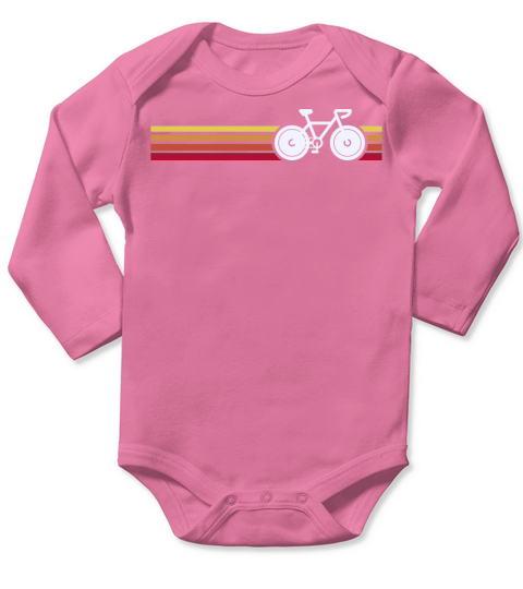Retro Bicycle Long Sleeve Baby One-Piece