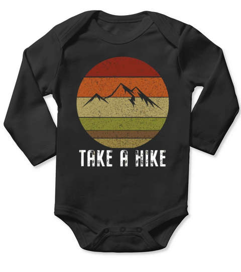 Retro Take A Hike Vintage Hiking Cam G T Long Sleeve Baby One-Piece