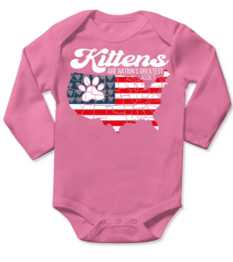 Sarcastic Lovable Assets Of Kittens Quote Long Sleeve Baby One-Piece