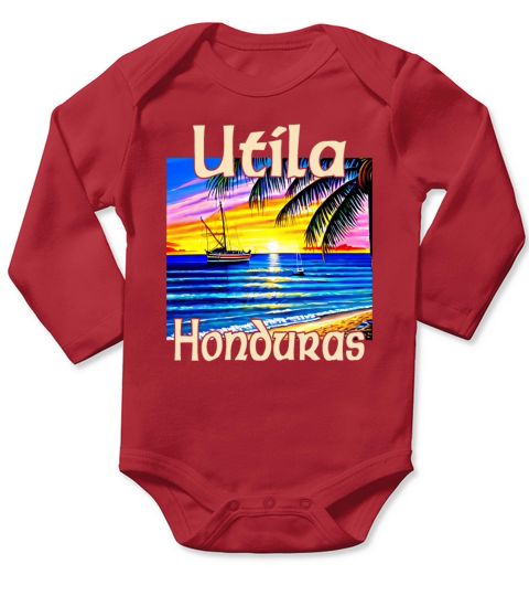 Utila Honduras Long Sleeve Baby One-Piece