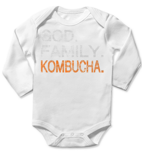 Vintage God Family Kombucha T Shirt Long Sleeve Baby One-Piece