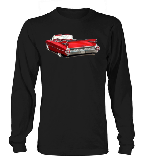 1959 Red Cadillac Long sleeved Unisex