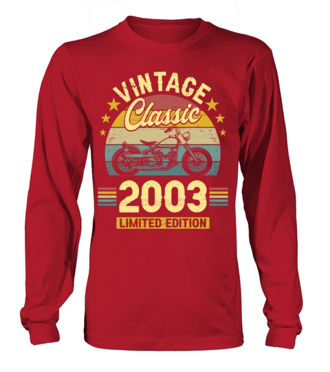 2003 20 Years Old Vintage 20th Birthday Long sleeved Unisex