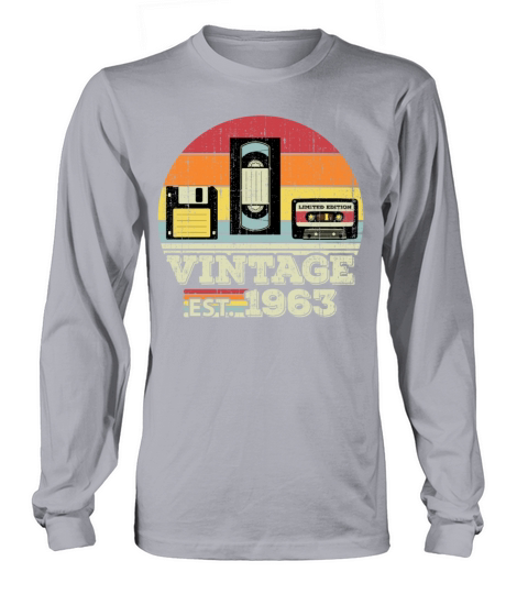 60 Year Old Vintage 1963 60th Birthday Gift Long sleeved Unisex