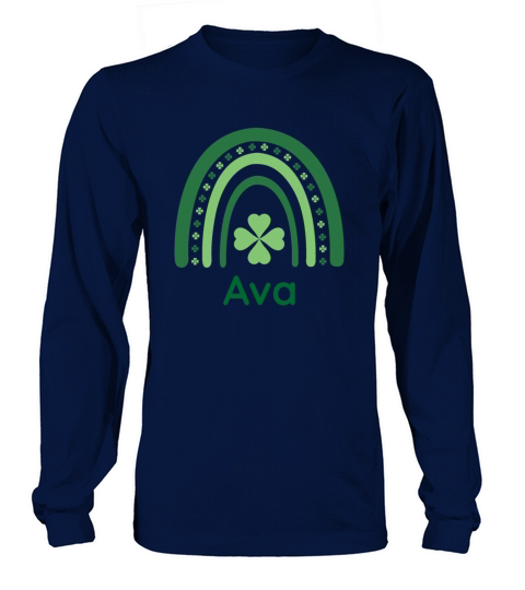 Ava Clover Charm Boho Rainbow Long sleeved Unisex