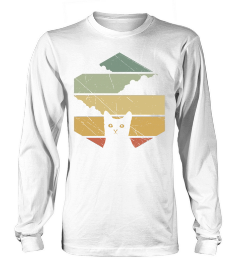 Cat Retro Long sleeved Unisex