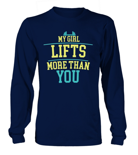 Couples Wife Girlfriend Lifting Funny Quotes Gift Long sleeved Unisex