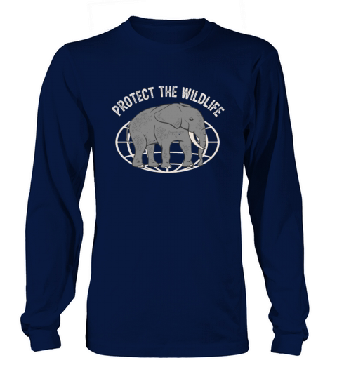Elephant Protect The Wildlife Ecologist Long sleeved Unisex