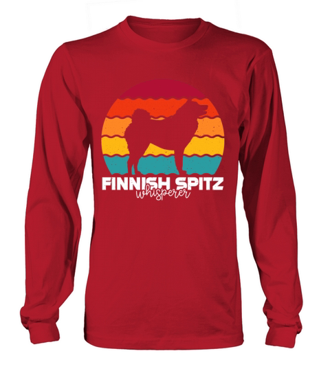 Finnish Spitz Whisperer Retro Vintage Long sleeved Unisex