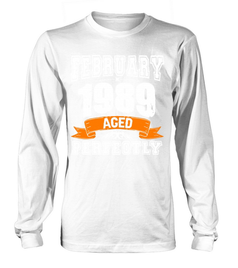 January 1989 Vintage Birthday Present Long sleeved Unisex