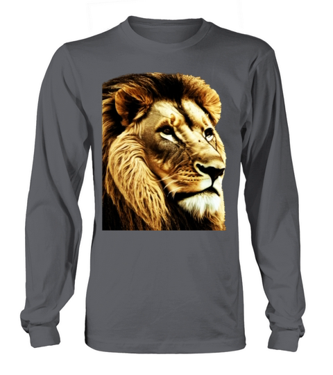 Lion Africa predator print head imprint with wild Long sleeved Unisex