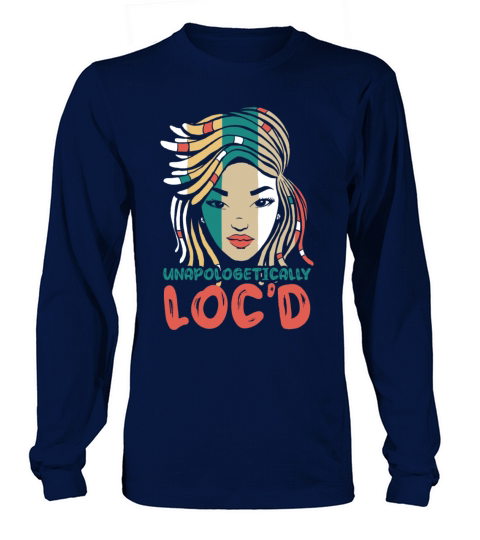 Locd Up Afro Hair Black American African Girl Long sleeved Unisex