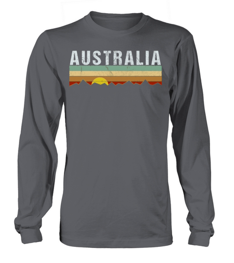 Retro Vintage Australia Long sleeved Unisex