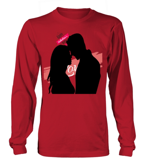 valentines Day hot couple love Tshirt slim fit tsh Long sleeved Unisex