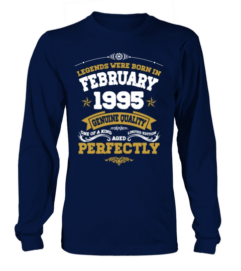 Vintage Aged To Perfection Ferbuary 1995 Long sleeved Unisex