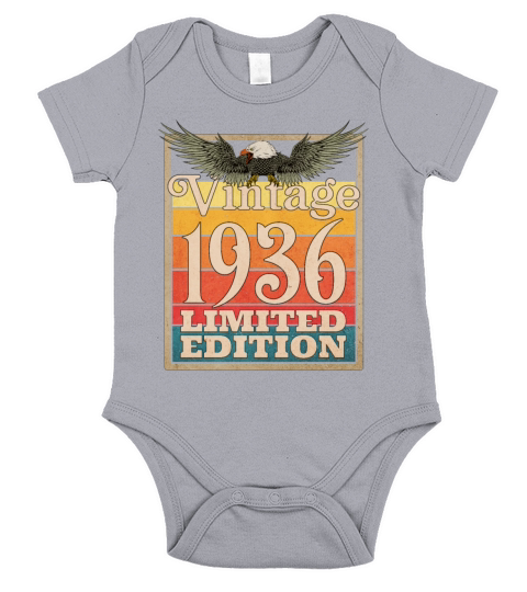 1936 Vintage Retro American Eagle Limited Edition Short Sleeve Baby One-Piece