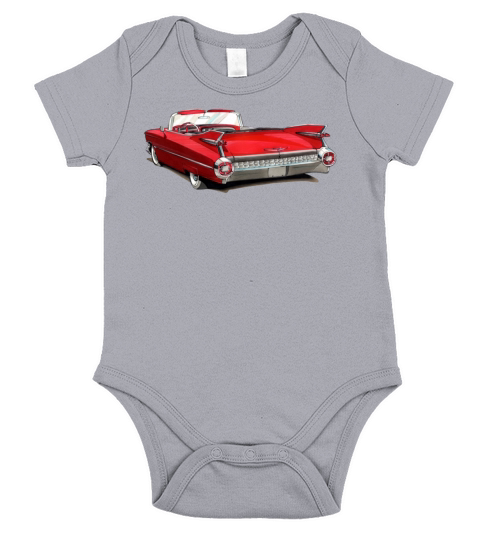 1959 Red Cadillac Short Sleeve Baby One-Piece