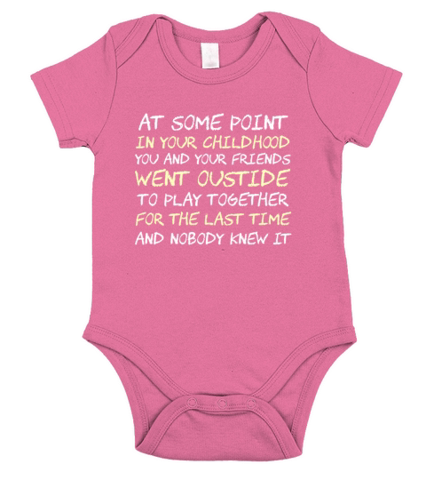 Childhood Memories Quote - Nostalgia Short Sleeve Baby One-Piece