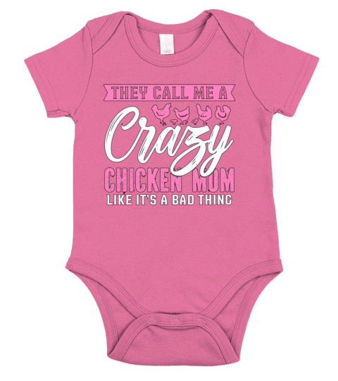 Cock They Call Me A Crazy Chicken Pet Cock Lover Short Sleeve Baby One-Piece