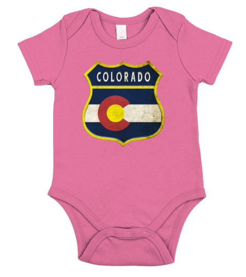 Colorado coat of arms design Short Sleeve Baby One-Piece