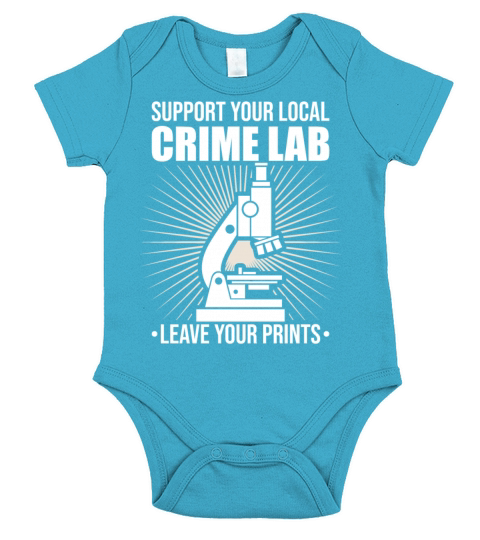 Forensic Science Crime Lab Funny Quote Short Sleeve Baby One-Piece