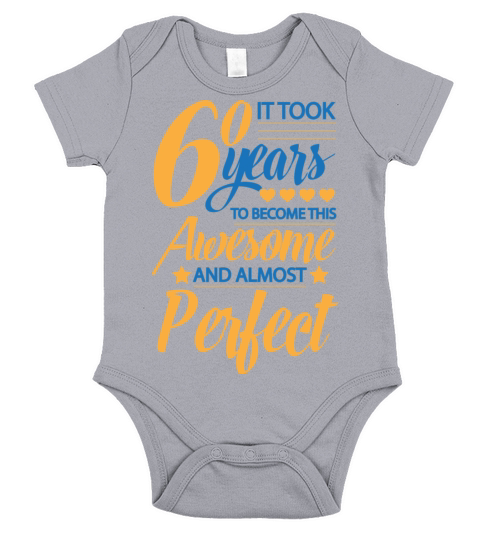 funny 60th birthday gift for men and women Short Sleeve Baby One-Piece